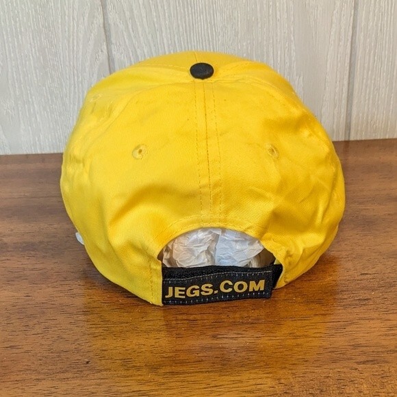Jegs High Perfomance Yellow Black Snapback Hat NWOT OSFM - Picture 7 of 9